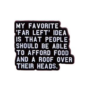 FAR LEFT Idea Equality Human Rights Enamel Pin NEW
